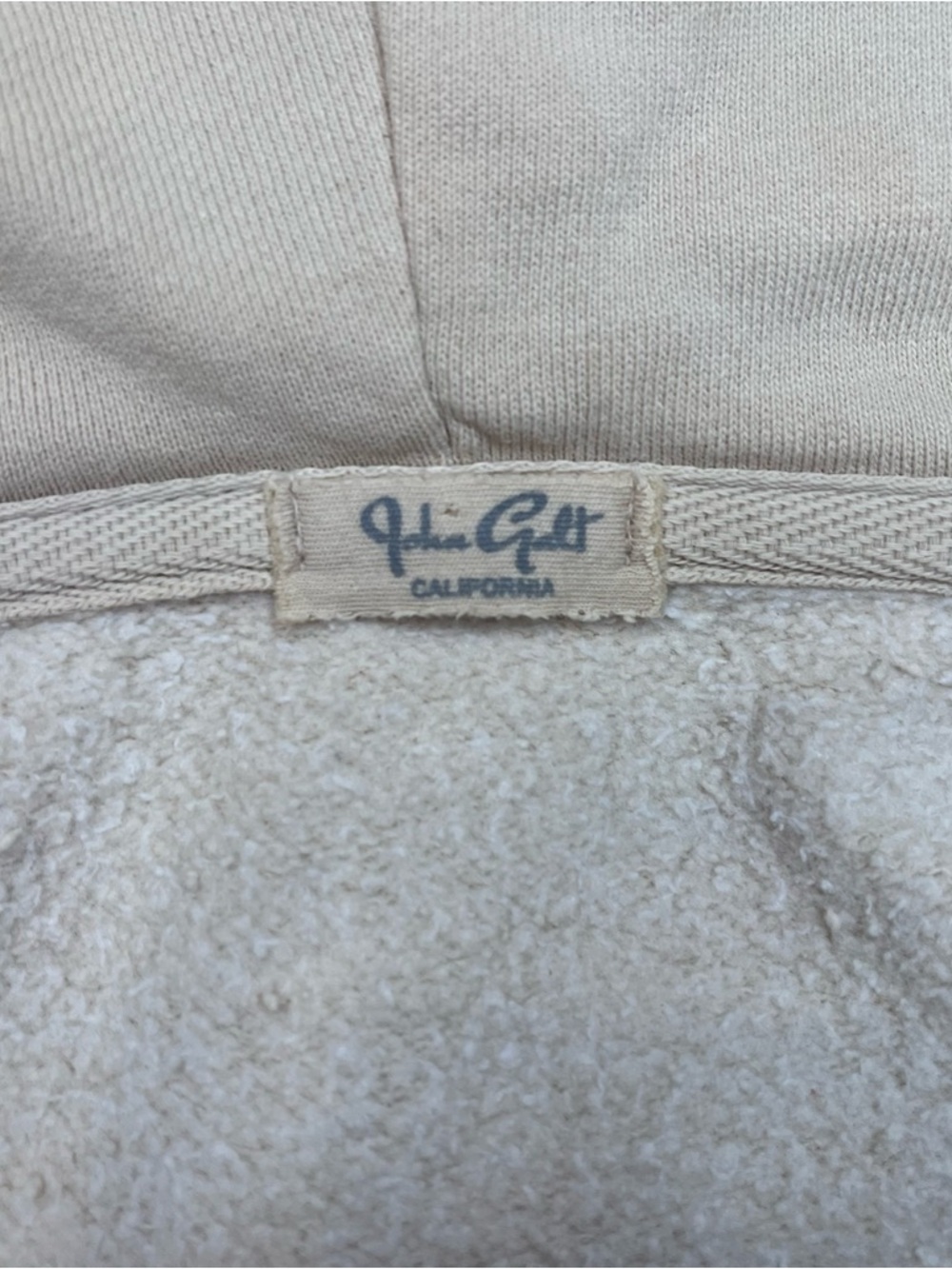 John Galt Christy Full Zip Beige Oversized Chunky Sweatshirt Hoodie One Size - Picture 8 of 8